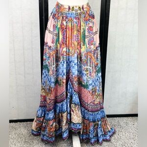 Colorful Bohemian Maxi Skirt